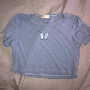 butter fly crop top